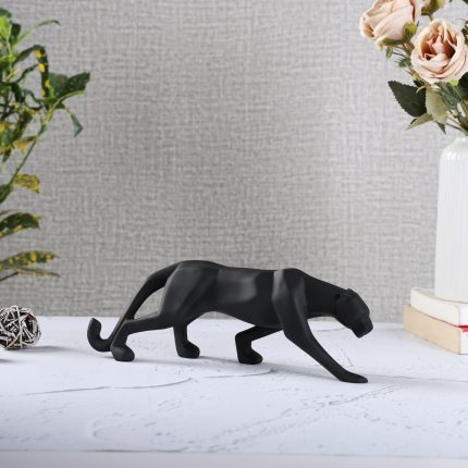 Black Panther Jaguar Sculpture Showpiece